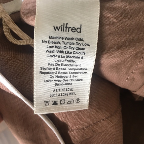 Aritzia Allant linen pants Wilfred pants in Nutmeg - Picture 14 of 16